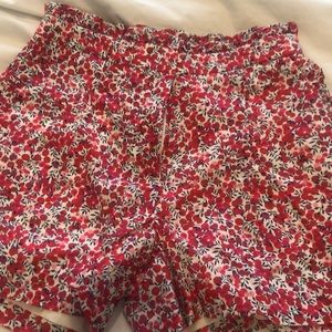 NWT J CREW Liberty print shorts size 00
